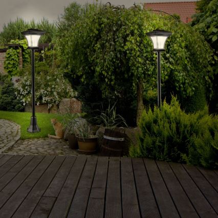 LED Solarna svetilka TIRANA LED/1,6W/1,2V 600 mAh IP44 črna