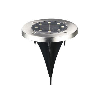 LED Solarna svetilka za dovozno pot SOLLY LED/1,2V 6500K pr. 11,5 cm 300 mAh IP44 mat krom