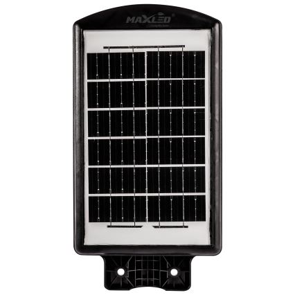 LED Zatemnitvena solarna ulica svetilka s senzorjem LED/120W/6V 6500K IP65 črna + Daljinski upravljalnik