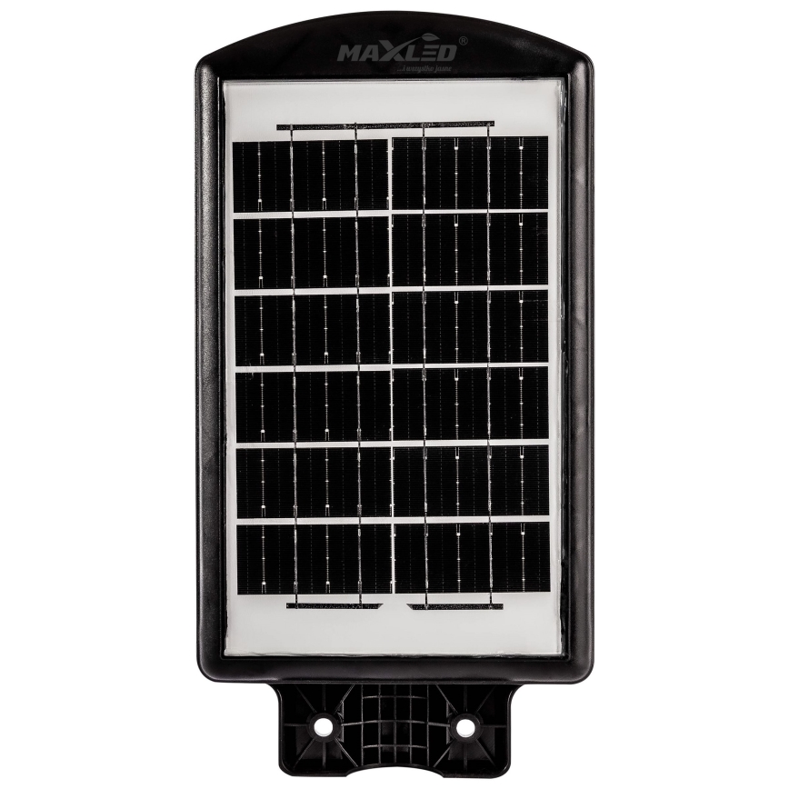 LED Zatemnitvena solarna ulica svetilka s senzorjem LED/120W/6V 6500K IP65 črna + Daljinski upravljalnik