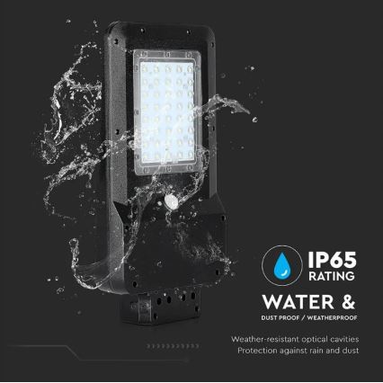 LED Solarna ulična svetilka s senzorjem LED/15W/7,4V 4000K IP65 10800 mAh