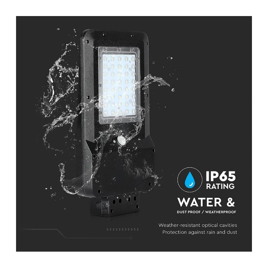 LED Solarna ulična svetilka s senzorjem LED/15W/7,4V 4000K IP65 10800 mAh