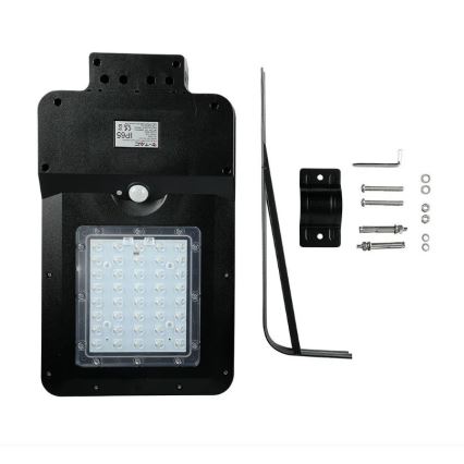 LED Solarna ulična svetilka s senzorjem LED/15W/7,4V 6000K IP65 10800 mAh