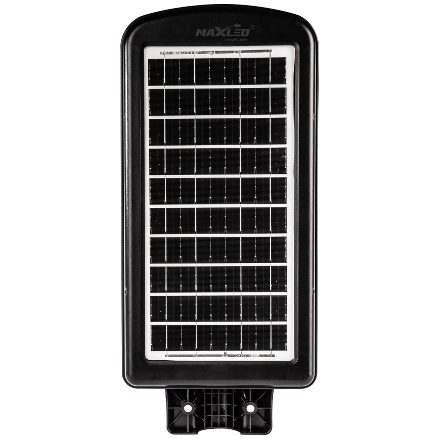 LED Zatemnitvena solarna ulica svetilka s senzorjem LED/180W/6V 6500K IP65 črna + Daljinski upravljalnik