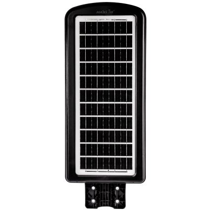 LED Zatemnitvena solarna ulica svetilka s senzorjem LED/240W/6V 6500K IP65 črna + Daljinski upravljalnik