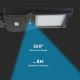 LED Solarna ulična svetilka s senzorjem LED/40W/9,6V IP65 4000K + Daljinski upravljalnik