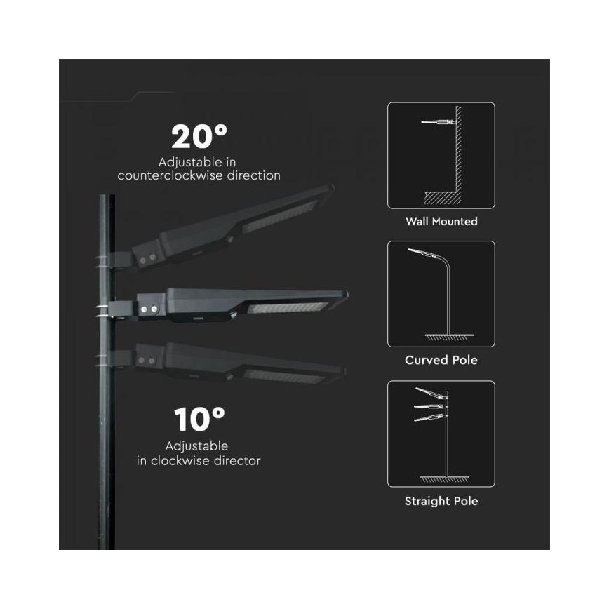 LED Solarna ulična svetilka s senzorjem LED/40W/9,6V IP65 6000K + Daljinski upravljalnik