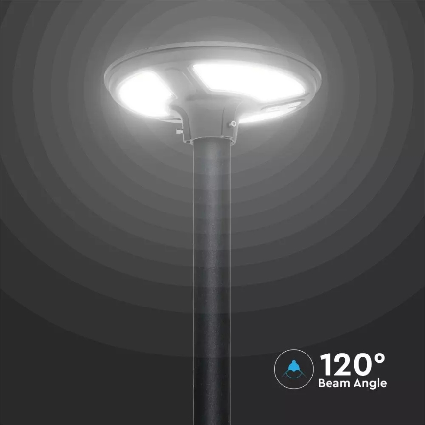 LED Solarna ulična svetilka s senzorjem LED/7,5W/3,2V IP65 4000K 15000 mAh + Daljinski upravljalnik