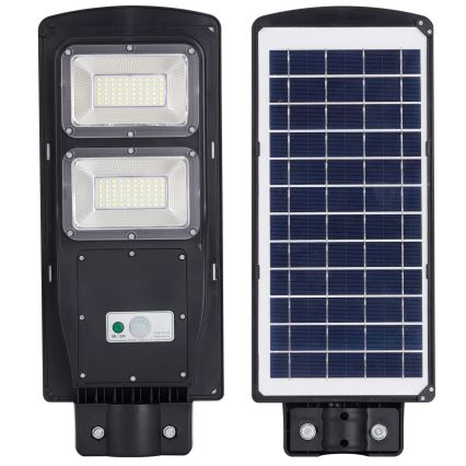 LED Solarna ulična svetilka s senzorjem STREET 2xLED/6W/3,2V IP65 + Daljinski upravljalnik