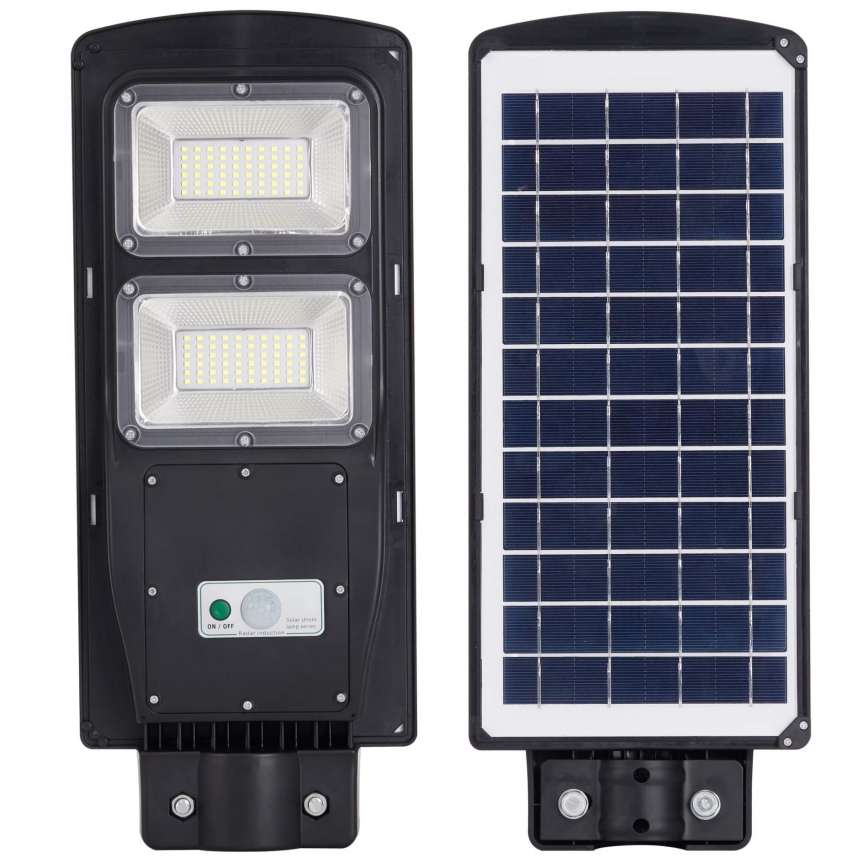 LED Solarna ulična svetilka s senzorjem STREET 2xLED/6W/3,2V IP65 + Daljinski upravljalnik