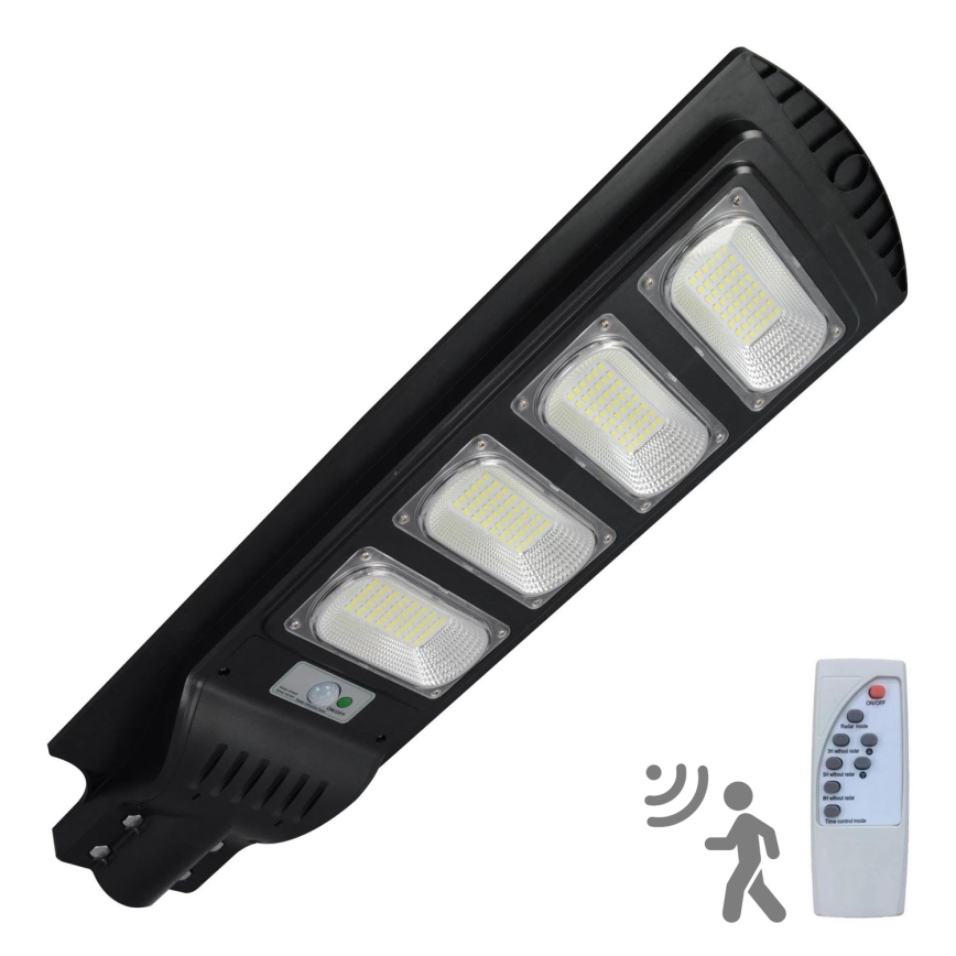 LED Solarna ulična svetilka s senzorjem STREET LED/15W/3,2V 15000 mAh IP65 + Daljinski upravljalnik