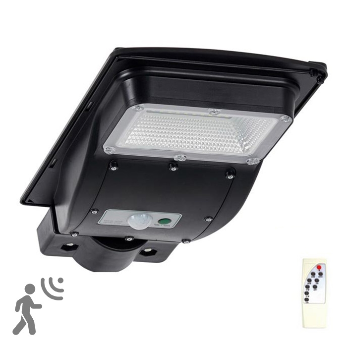 LED Solarna ulična svetilka s senzorjem STREET LED/3W/3,2V 5000 mAh IP65 + Daljinski upravljalnik