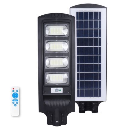 LED zatemnjevalna sončna ulična svetilka s senzorjem URBI LED/11W/3,2V 6500K 15000 mAh IP54 + daljinski upravljalnik