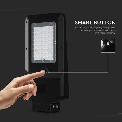 LED solarna ulična svetilka z senzorjem LED/20W/7,4V IP65 5400 mAh