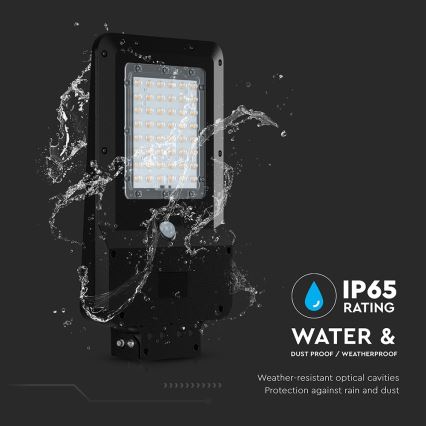 LED solarna ulična svetilka z senzorjem LED/20W/7,4V IP65 5400 mAh