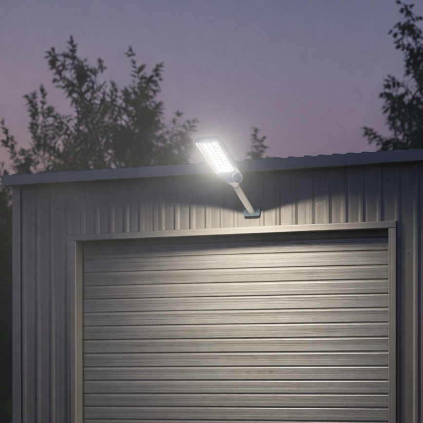 LED sončna ulična svetilka VENICE s senzorjem, z možnostjo zatemnitve LED/100W/3,2V 6000 mAh IP65 črna + daljinski upravljalnik