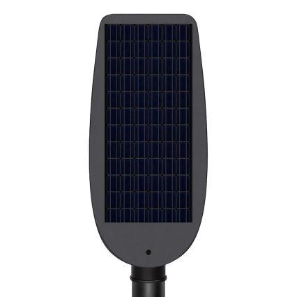 LED sončna ulična svetilka VENICE s senzorjem, z možnostjo zatemnitve LED/100W/3,2V 6000 mAh IP65 črna + daljinski upravljalnik