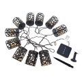 LED Solarna veriga 10xE12/3,65m 600 mAh IP44 topla bela
