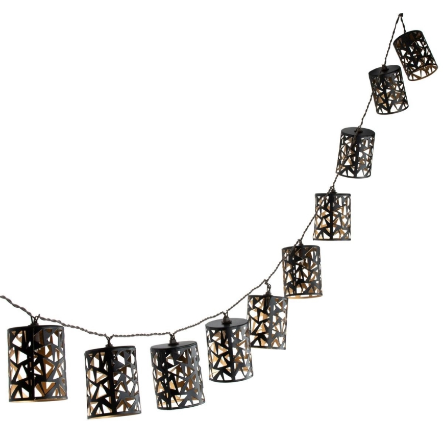 LED Solarna veriga 10xE12/3,65m IP44 topla bela