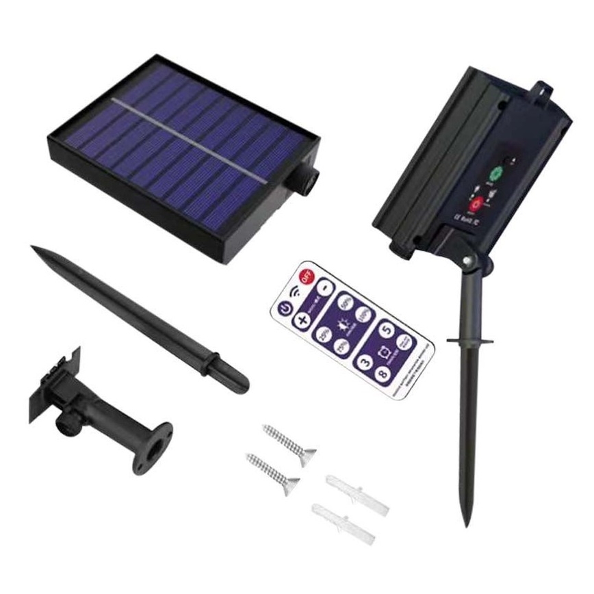 LED Solarna veriga 10xLED/0,5/4,5V 12 m 3000K IP44 1200 mAh + Daljinski upravljalnik