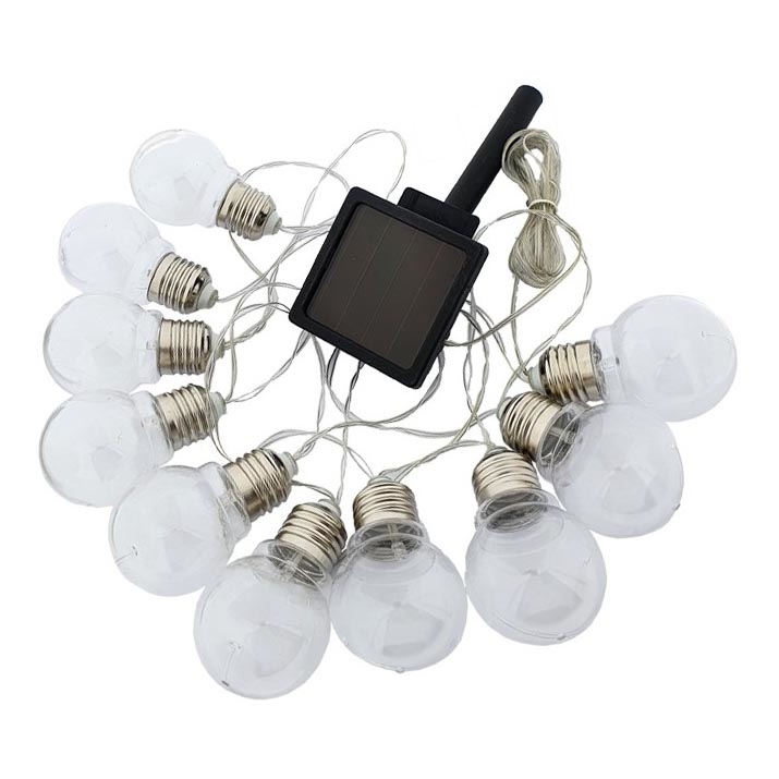 LED Solarna veriga 10xLED/1,2V 2m 300 mAh IP44 topla bela