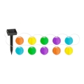 LED Solarna veriga 10xLED/1,2V 3,7m 300mAh IP44 multicolor