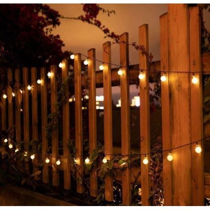 LED Solarna veriga 6,9m 50xLED/1,2V