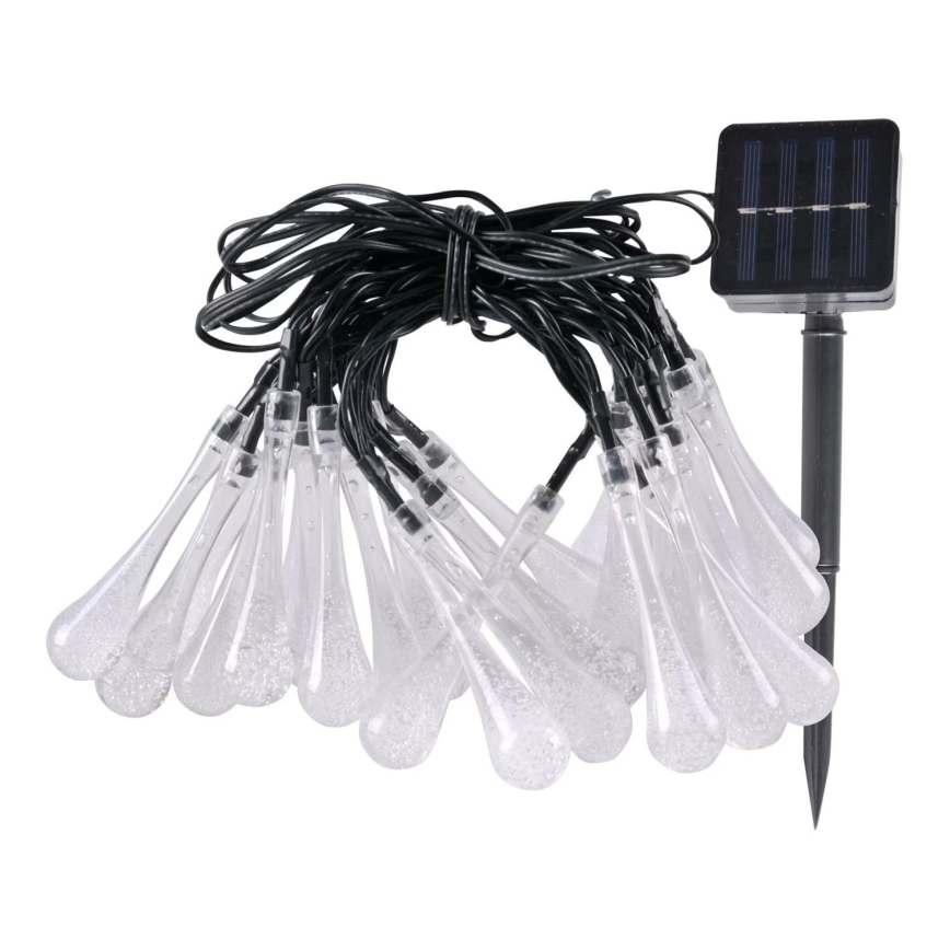 LED Solarna veriga ICE 30xLED/1,2V 300 mAh IP44