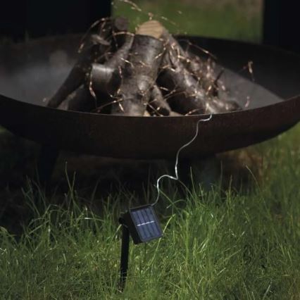 LED Solarna veriga LED/2,4W/1,2V 1xAA 15 m IP44 3000K 600 mAh