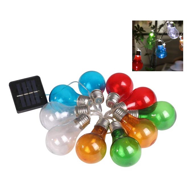 LED Solarna veriga PARTY 10xLED/1,2V 400 mAh IP44