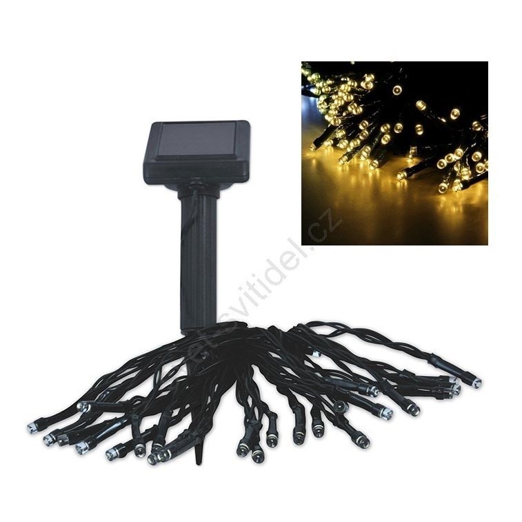 LED Solarna veriga SHINE 200xLED/1,2V 600 mAh 21,9 m IP44