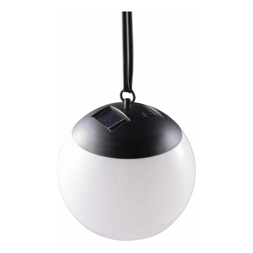 LED Solarna viseča svetilka KIARA LED/1,2V 600 mAh IP44 črna