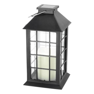 LED Solarna viseča svetilka LED/0,02W/1,2V 1xAA 2700K IP44 200 mAh črna