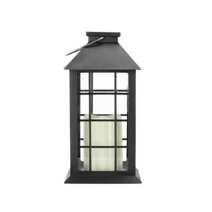 LED Solarna viseča svetilka LED/0,02W/1,2V 1xAA 2700K IP44 200 mAh črna