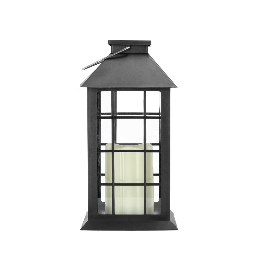 LED Solarna viseča svetilka LED/0,02W/1,2V 1xAA 2700K IP44 200 mAh črna