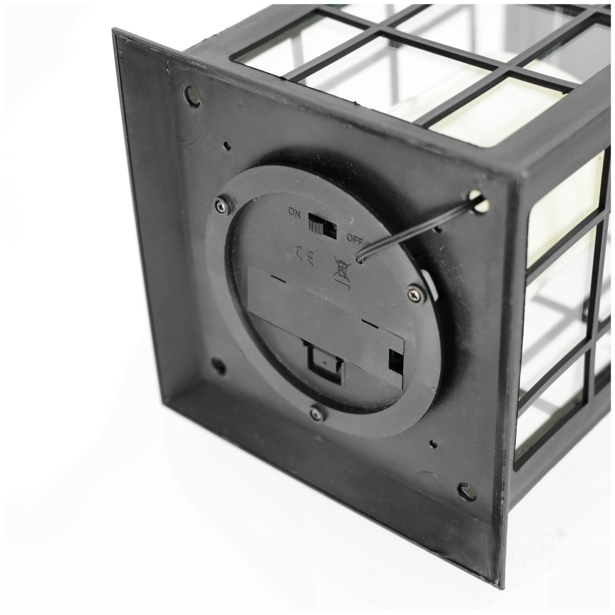 LED Solarna viseča svetilka LED/0,02W/1,2V 1xAA 2700K IP44 200 mAh črna