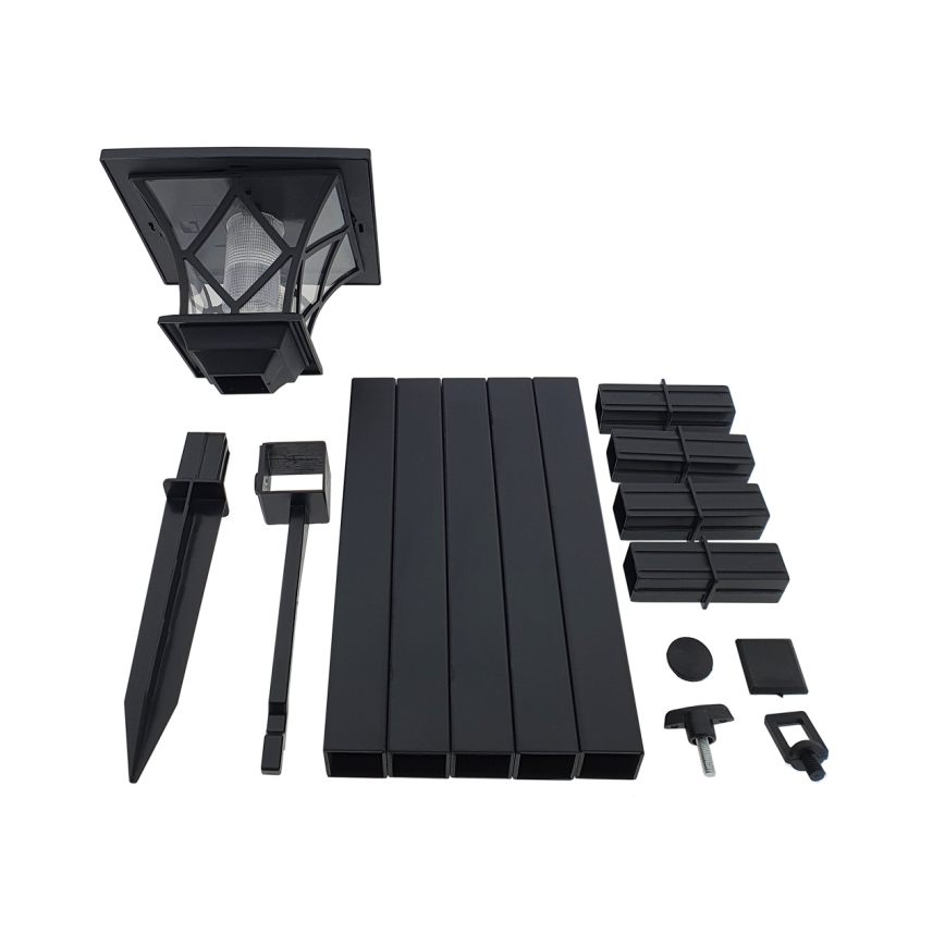 LED Solarna zunanja svetilka 3v1 LED/1,2V IP44 črna
