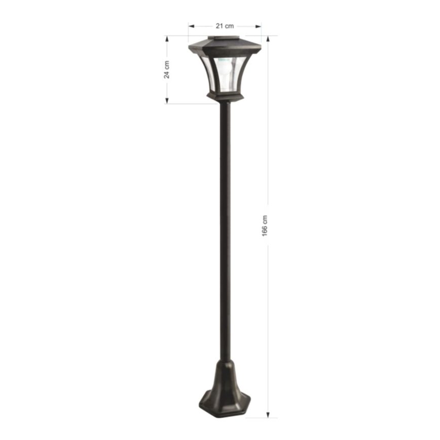 LED Solarna zunanja svetilka LED/1,2V IP44 črna