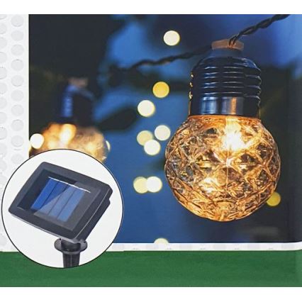 LED Solarna zunanja veriga 10xLED/1,2V 2,2 m IP44