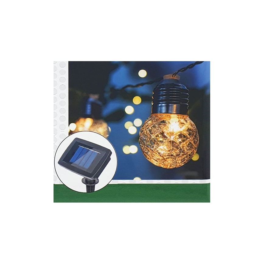 LED Solarna zunanja veriga 10xLED/1,2V 2,2 m IP44