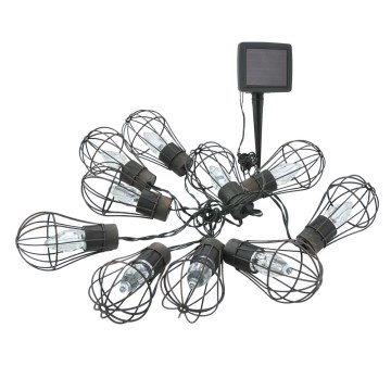 LED Solarna zunanja veriga 10xLED/1xAAA 3,8 m IP44