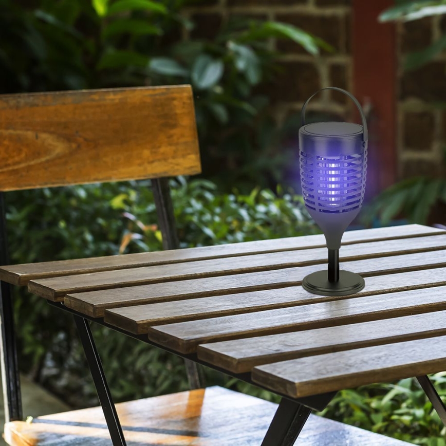 LED Solarni lovilnik insektov 3v1 LED/1,3W/3,7V IP24 20 mm 2200 mAh