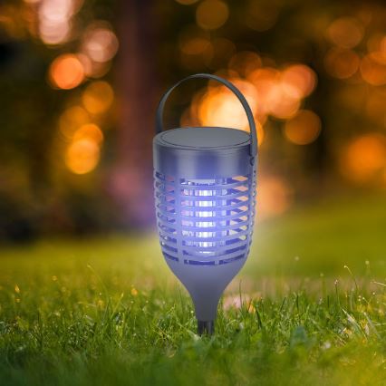 LED Solarni lovilnik insektov 3v1 LED/1,3W/3,7V IP24 20 mm 2200 mAh