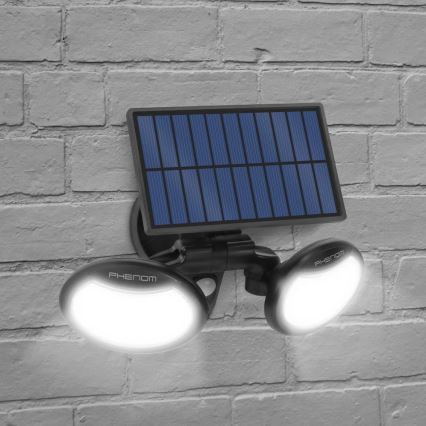 LED Solarni reflektor s senzorjem 2xLED/4W/5V IP65