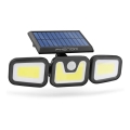 LED Solarni reflektor s senzorjem 3xLED/3,3W/5V IP65 2400 mAh