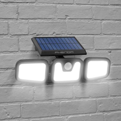 LED Solarni reflektor s senzorjem 3xLED/3,3W/5V IP65