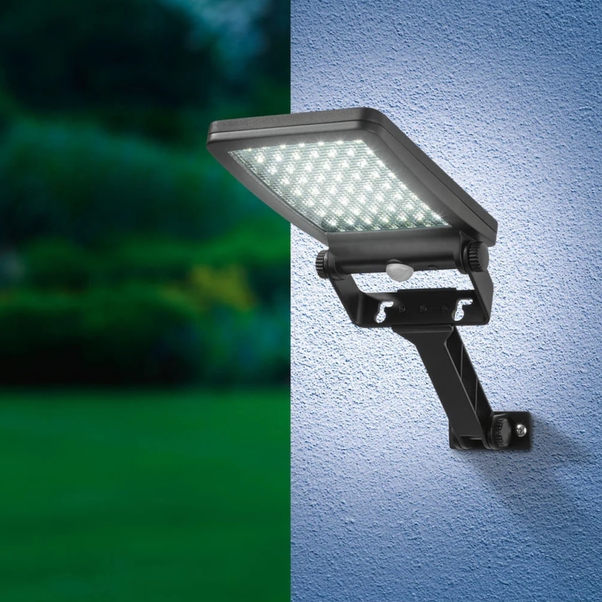 LED solarni reflektor s senzorjem ADIK LED/1,2W/3,7V 1200 mAh 6500K IP44