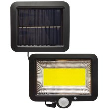 LED Solarni reflektor s senzorjem DUO LED/1W/3,7V IP44