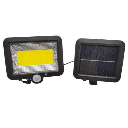 LED Solarni reflektor s senzorjem DUO LED/1W/3,7V IP44