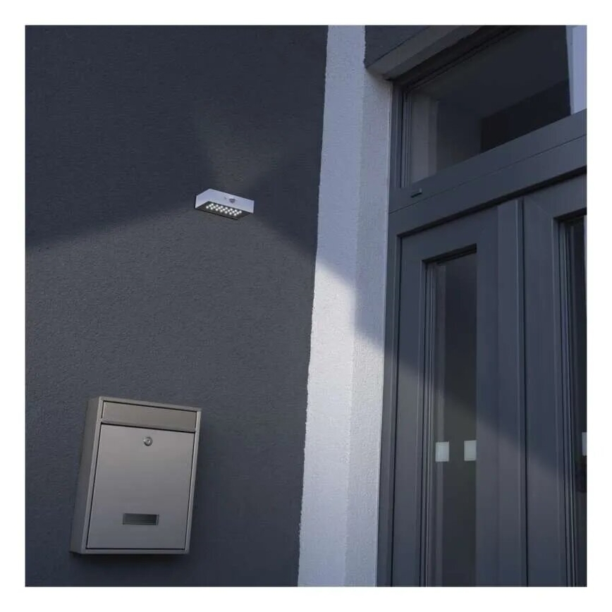 LED Solarni reflektor s senzorjem gibanja LED/3,7V 1200mAh 4000K IP65 bela